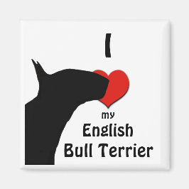 Imã de geladeira Bull Terrier Inglês