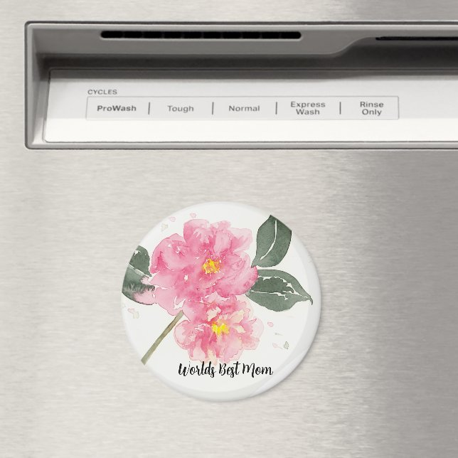 Imã de geladeira Camelia Worlds Melhor Mãe (In Situ (Dishwasher))