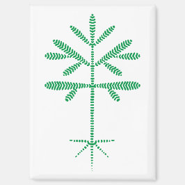 Imã de geladeira com faixa verde