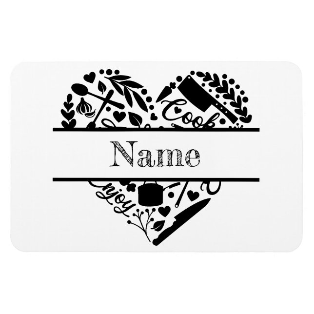 Ímã de Geladeira com Foto e Nome Personalizado (Horizontal)