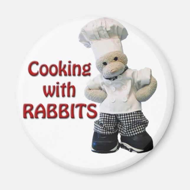 Imã de geladeira CookwifRabbits (Frente)