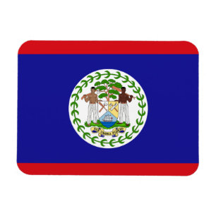 Ímã de Geladeira da Bandeira Patriótica de Belize