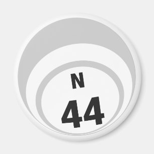 Imã de geladeira da bola do bingo N44