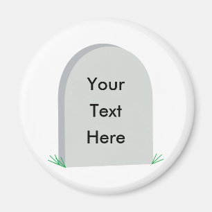 imã de geladeira da lápide