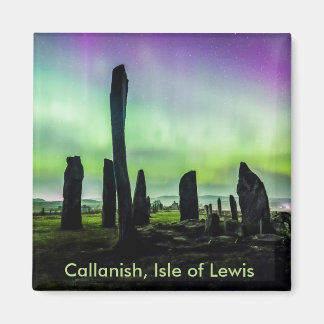 Imã de geladeira da Praça Callanish e Aurora