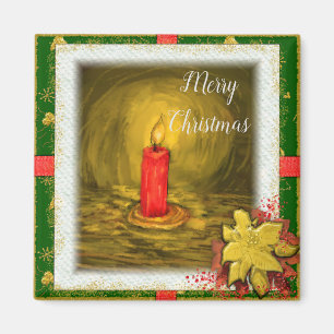 Imã de geladeira da Vela de Natal