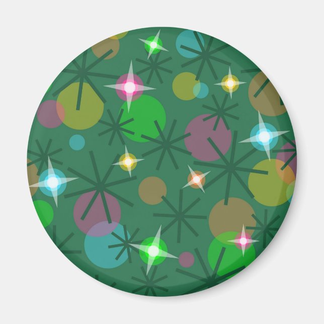 Imã de geladeira das Luzes de Natal (Frente)