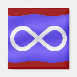 Imã de geladeira das Nações - Metis Flag Magnet