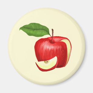 Imã de geladeira de Apple personalizada e