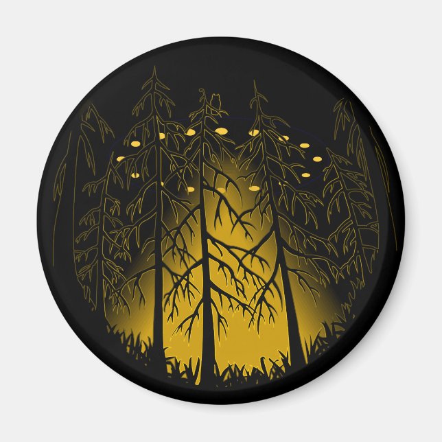 Imã de geladeira de Arte da OVNI Legal Magnets & G (Frente)