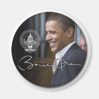 Imã de geladeira de assinatura Obama - Personaliza