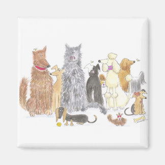 Imã de geladeira de cães deliciosos