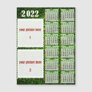imã de geladeira de Calendário Personalizado de