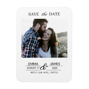 Ímã de geladeira de casamento com foto personaliza