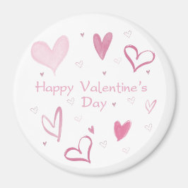 Imã de geladeira de Doodle do Coração