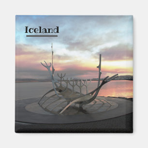 Imã de geladeira de escultura Sun Voyager