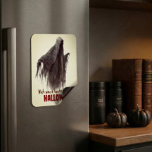 Ímã de Geladeira de Fantasma Divertido de Hallowee