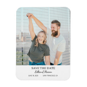 Ímã de geladeira de foto personalizada para salvar
