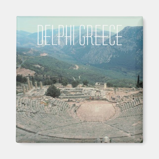 Imã de geladeira de Foto Viagem de Souvenir da Gré (Frente)