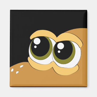 imã de geladeira de frente dino