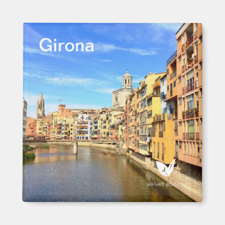 Imã de geladeira de Girona por Velvet Escape