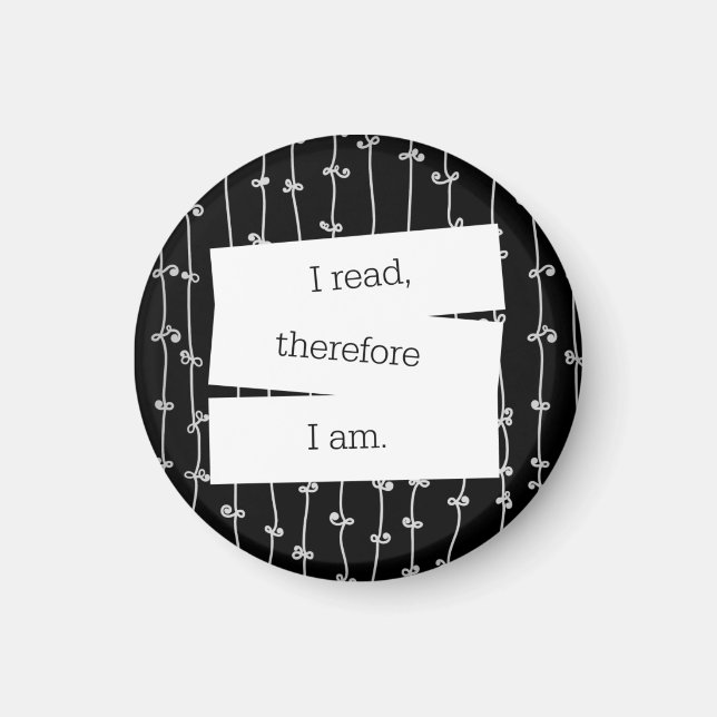 Imã de geladeira de lema do Bookworm (Frente)