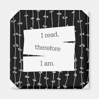 Imã de geladeira de lema do Bookworm