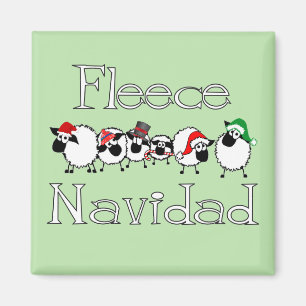 Imã de geladeira de Navidad do velo