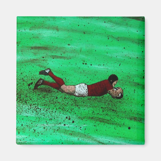 Imã de geladeira de Rugby (Frente)