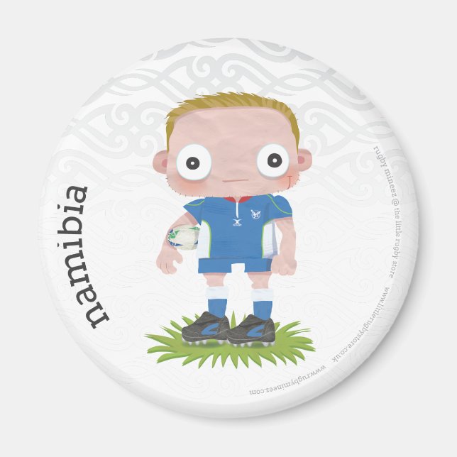 Imã de geladeira de Rugby da Namíbia (Frente)