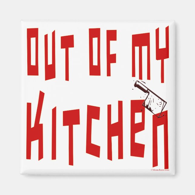Imã de geladeira de Slogan da Minha Cozinha (Frente)
