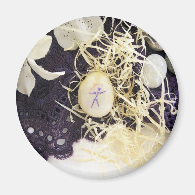 Imã de geladeira de sorte mística (Frente)