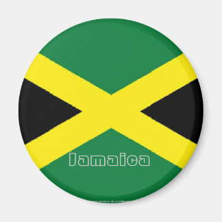 Imã de geladeira de souvenir de bandeira jamaicana