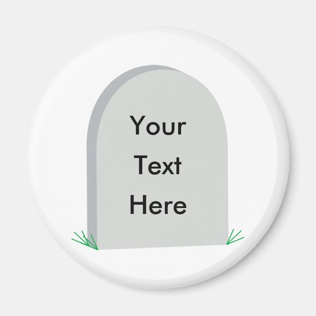 imã de geladeira de tombstone (Frente)