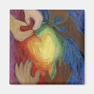 Imã de geladeira Diversidade, Equidade e Inclusã