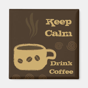Imã de geladeira do café