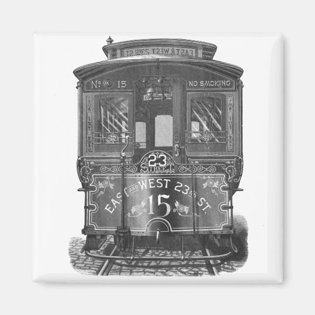 Imã de geladeira do carrinho de colheita (Frente)