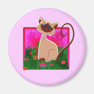 IMÃ DE GELADEIRA DO CAT SIAMESE