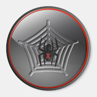 Imã de geladeira do Dia das Bruxas na Web de Aranh
