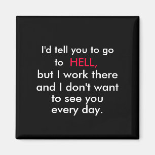 imã de geladeira do humor do escritório