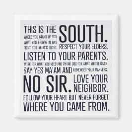 Imã de geladeira do Manifesto Sul