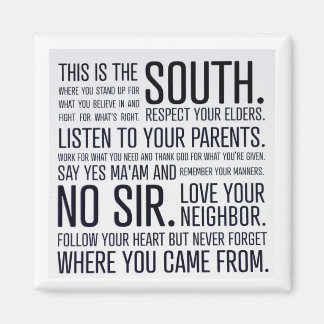 Imã de geladeira do Manifesto Sul