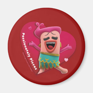 Imã de geladeira do namorados para Peixes