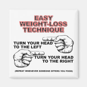 Imã de geladeira engraçada de dieta da Peso-Perd