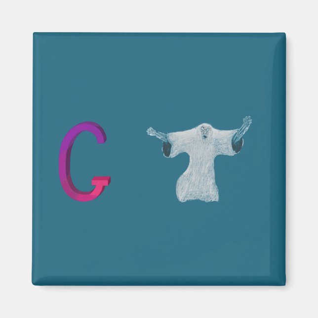 Imã de geladeira fantasma (Frente)