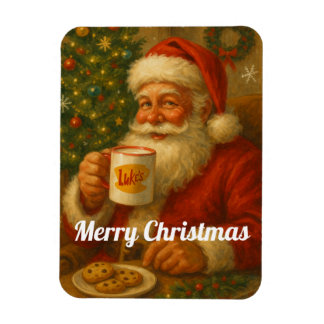 Ímã de Geladeira Flexível Natal Papai Noel Vintage
