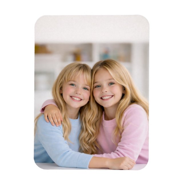 Ímã de Geladeira Flexível Personalizado com Foto (Vertical)