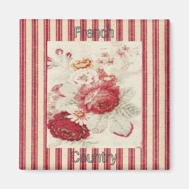 Imã de geladeira Floral Francês Crises Limpa (Frente)