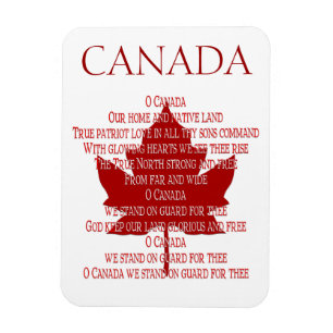 Ímã de Geladeira Hino Canadá Ímãs Personalizados C