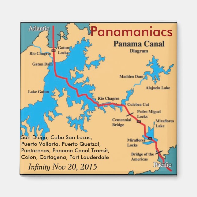 Imã de geladeira Infinity Panamaniacs (Frente)
